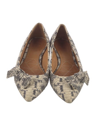 Isabel Marant Embossed Leather Printed Flats