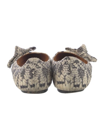 Isabel Marant Embossed Leather Printed Flats
