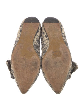 Isabel Marant Embossed Leather Printed Flats
