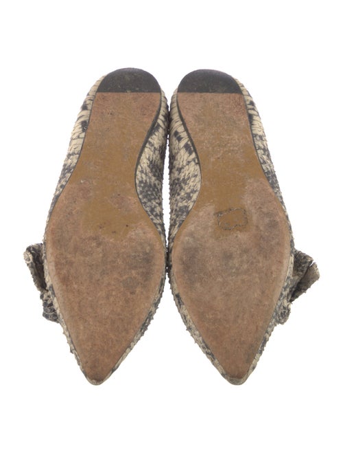 Isabel Marant Embossed Leather Printed Flats