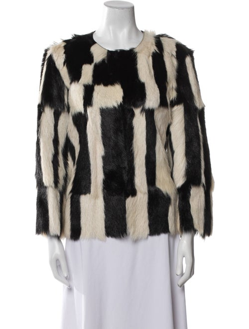 Isabel Marant Fur Striped Fur Jacket