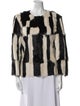 Isabel Marant Fur Striped Fur Jacket