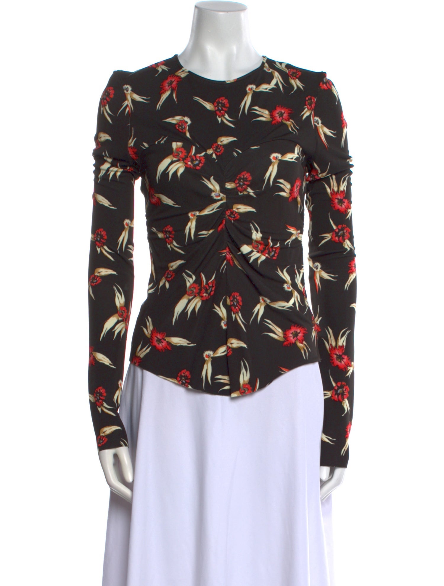 Isabel Marant Floral Print Crew Neck Blouse