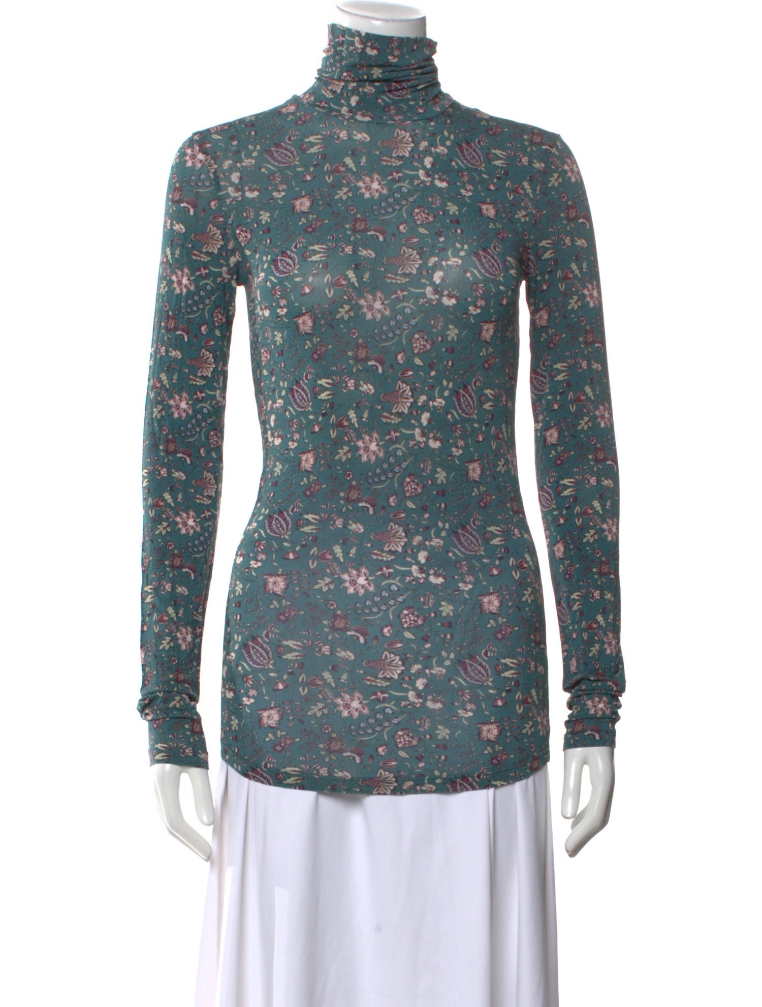 Isabel Marant Floral Print Turtleneck Top