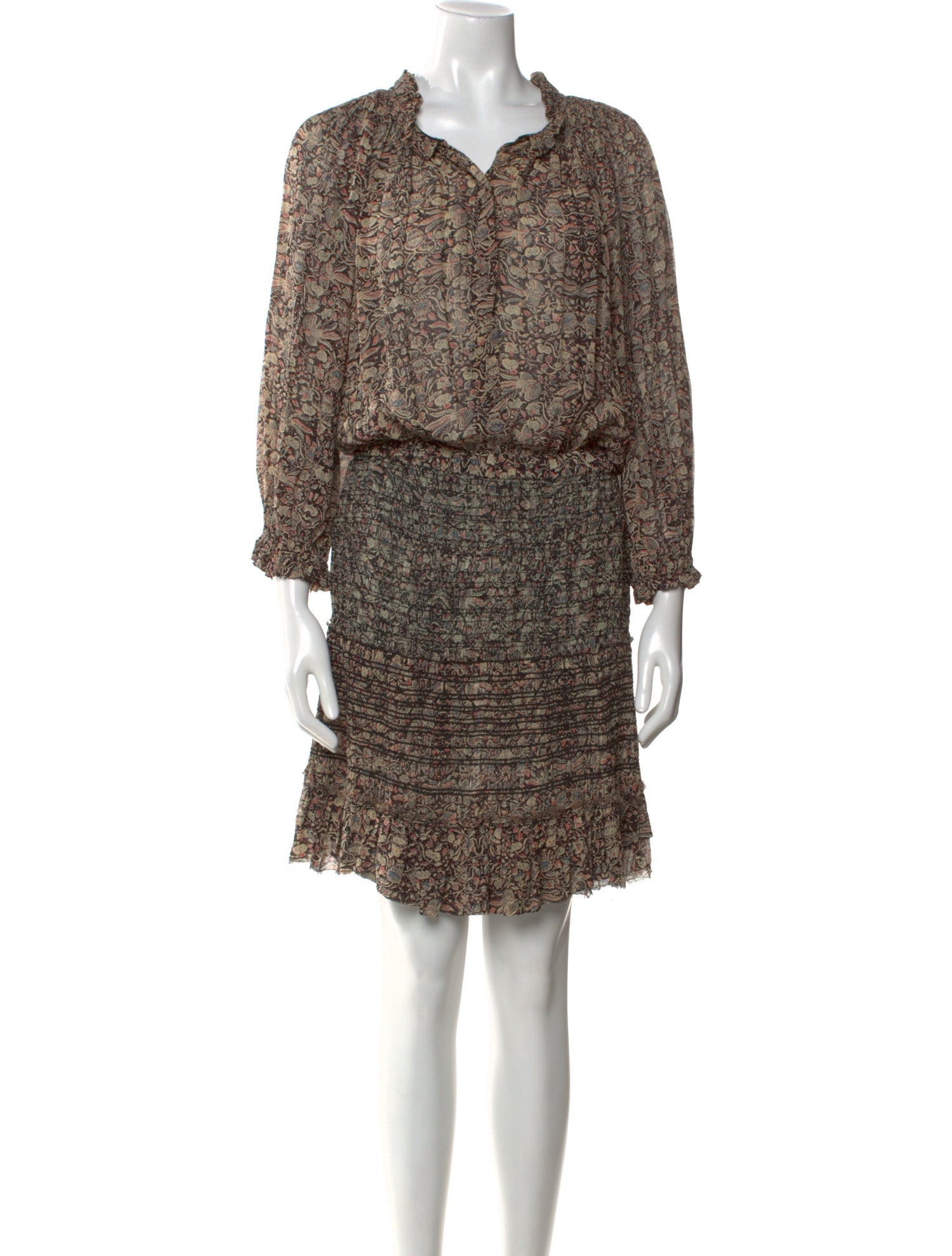 Isabel Marant Silk Knee-Length Dress