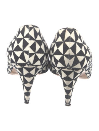 Isabel Marant Canvas Printed Pumps