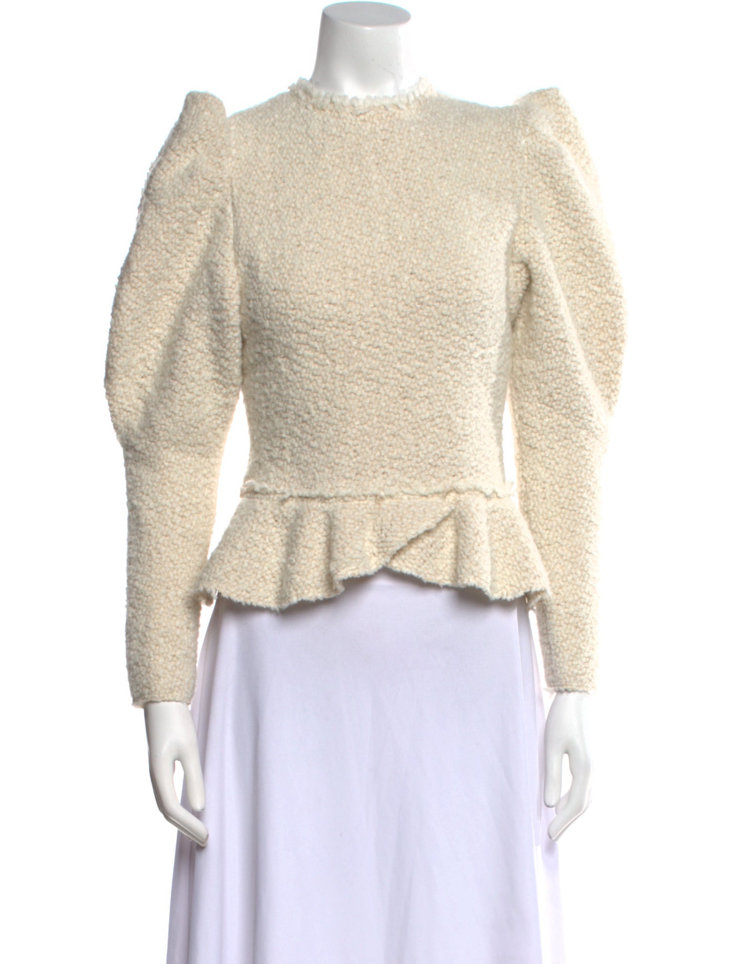 Isabel Marant Mock Neck Long Sleeve Crop Top