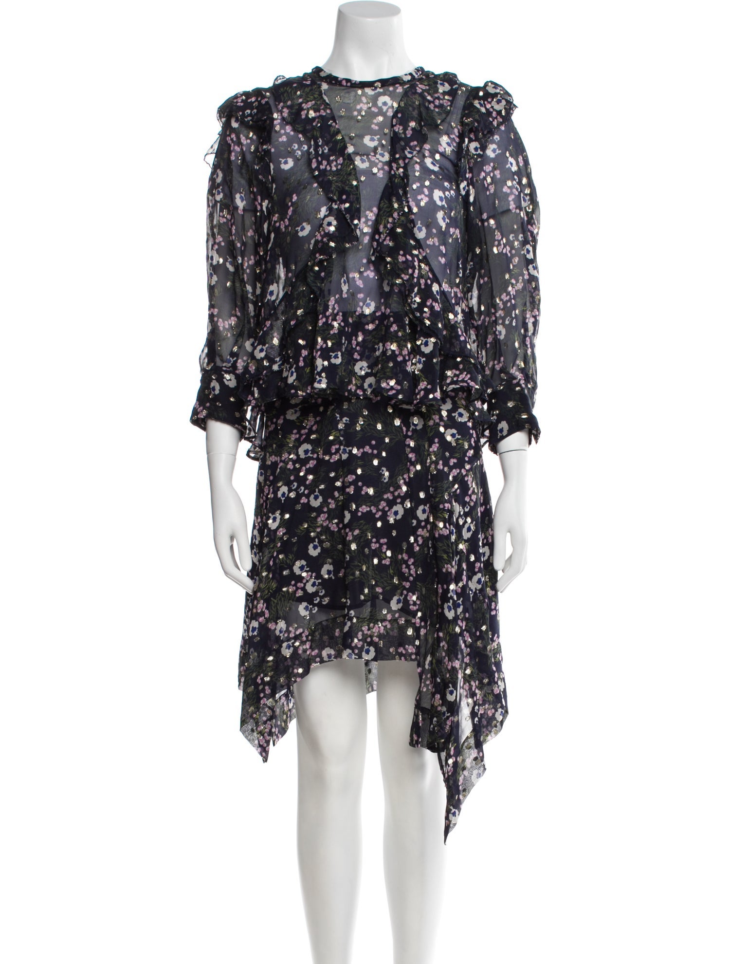 Isabel Marant Silk Floral Print Skirt Set w/ Tags