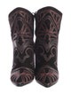 Isabel Marant Leather Embroidered Accent Boots