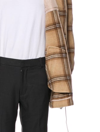 Isabel Marant Wool Plaid Print Parka