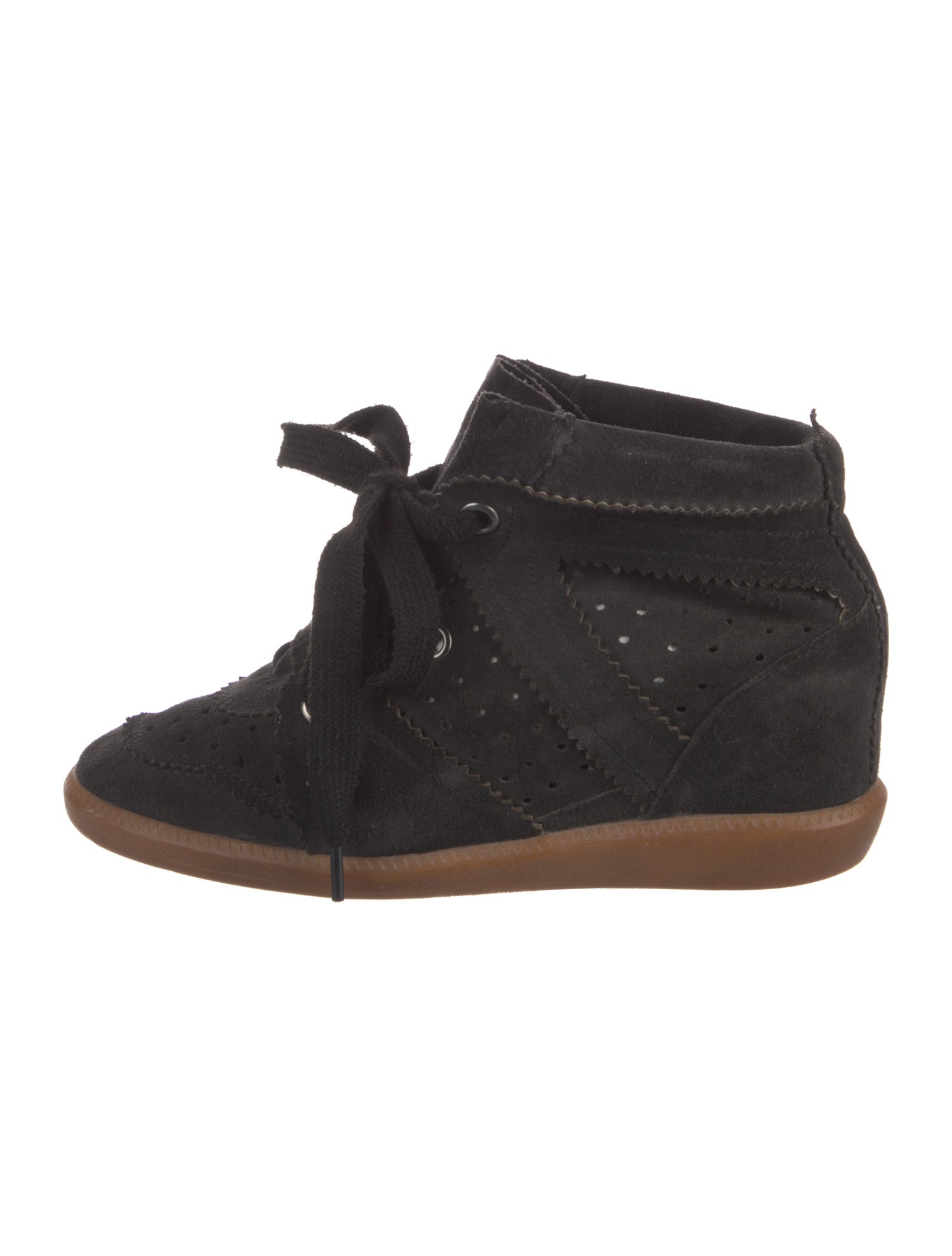 Isabel Marant Suede Wedge Sneakers