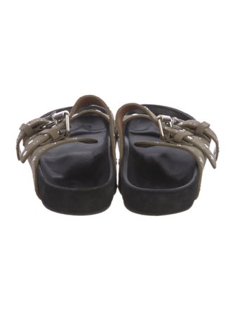 Isabel Marant Suede Studded Accents Slides