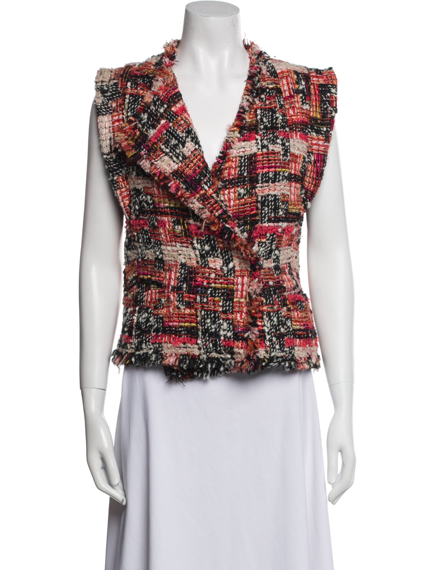 Isabel Marant Wool Tweed Pattern Vest