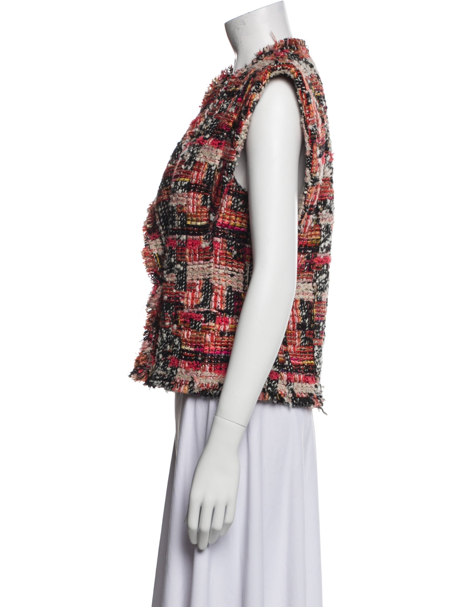 Isabel Marant Wool Tweed Pattern Vest