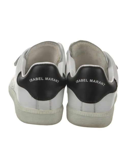 Isabel Marant Leather Colorblock Pattern Sneakers