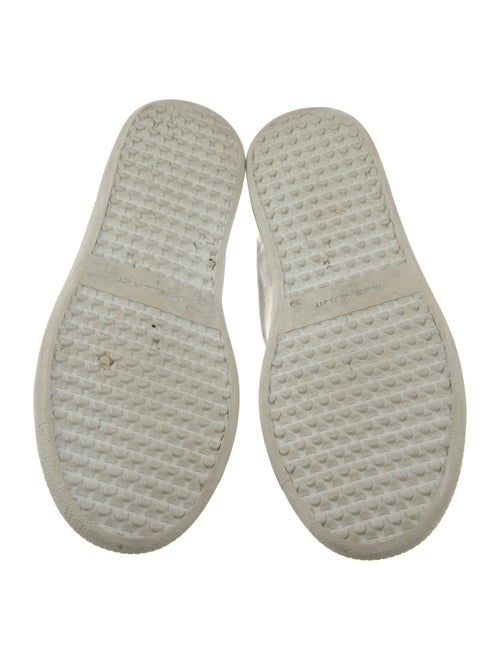 Isabel Marant Leather Colorblock Pattern Sneakers