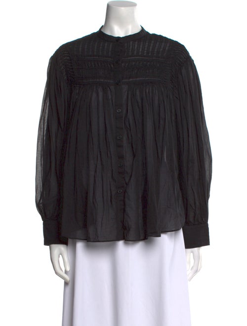 Étoile Isabel Marant Mock Neck Long Sleeve Blouse