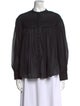 Étoile Isabel Marant Mock Neck Long Sleeve Blouse