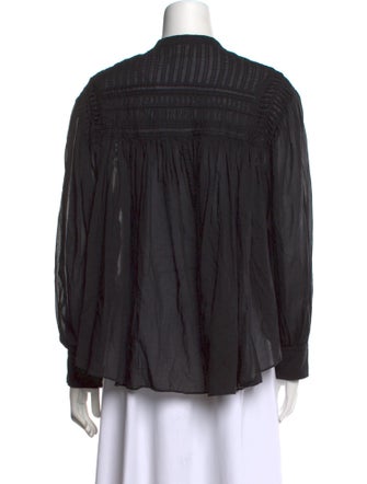 Étoile Isabel Marant Mock Neck Long Sleeve Blouse
