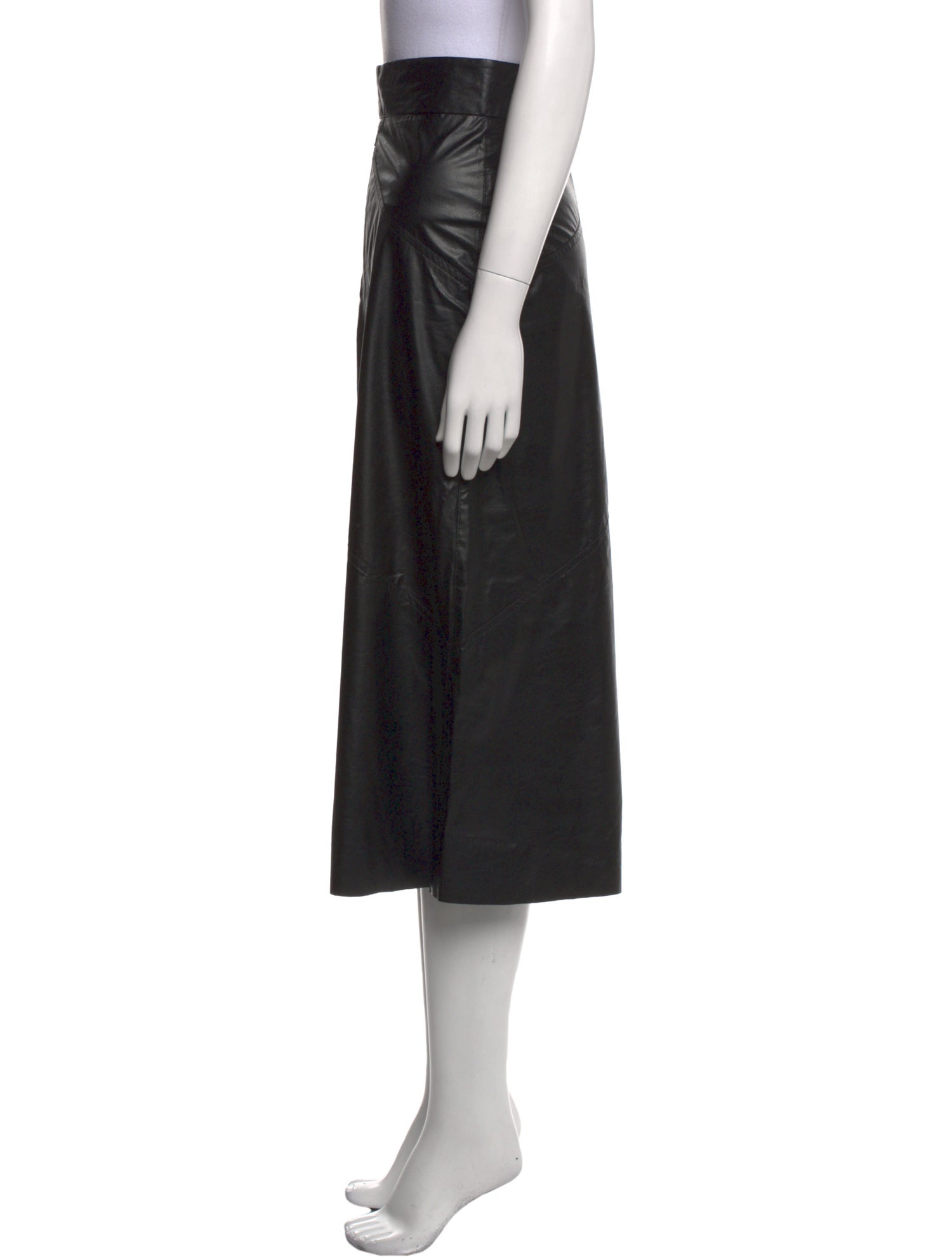 Isabel Marant Faux Leather Midi Length Skirt