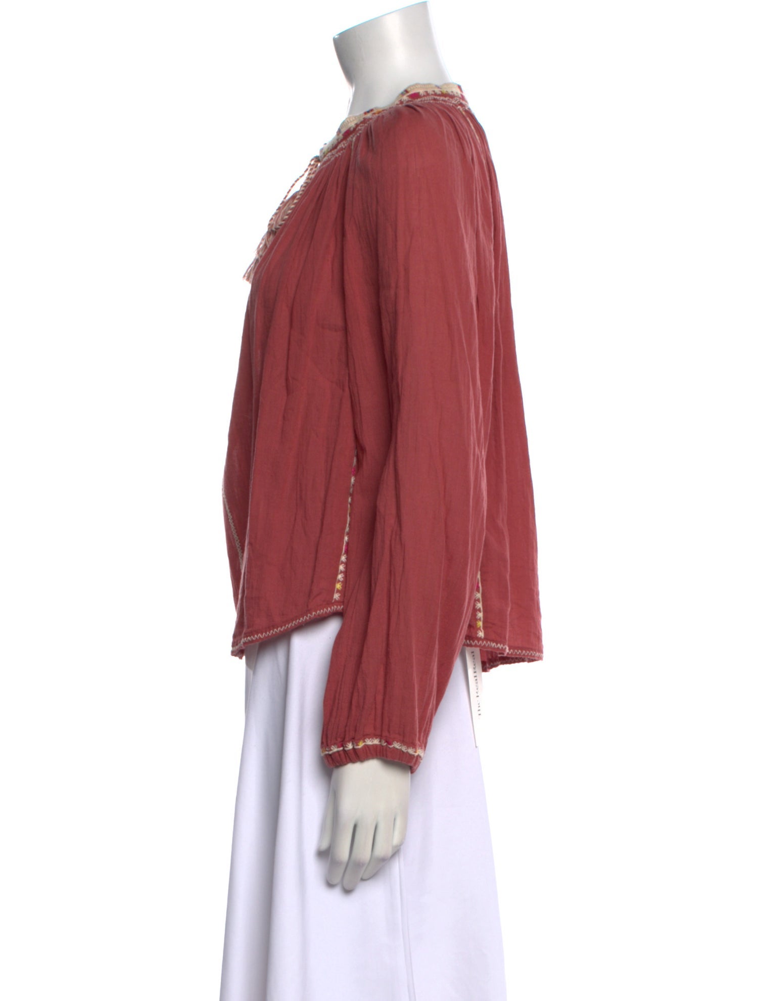 Étoile Isabel Marant Mock Neck Long Sleeve Blouse