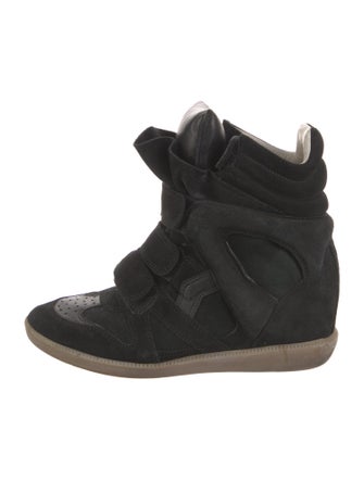 Isabel Marant Suede Wedge Sneakers
