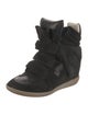 Isabel Marant Suede Wedge Sneakers