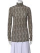 Isabel Marant Polka Dot Print Turtleneck Sweater