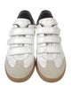 Isabel Marant Leather Scalloped Accent Sneakers