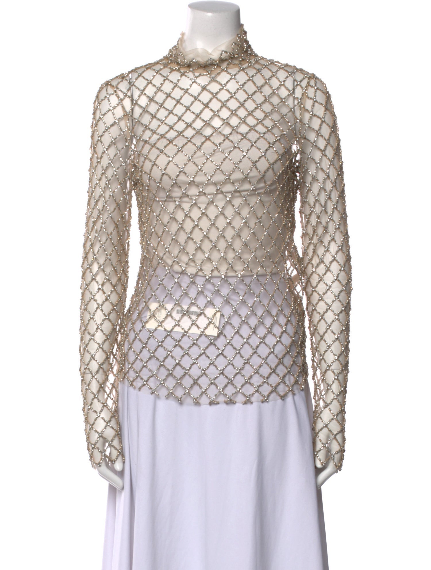 Isabel Marant Printed Mock Neck Blouse