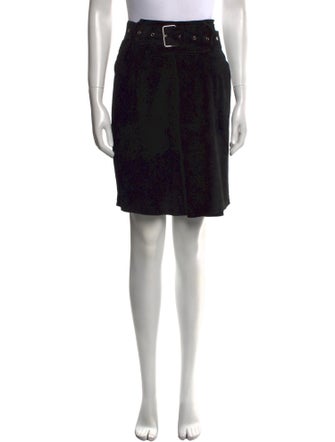 Isabel Marant Leather Knee-Length Skirt