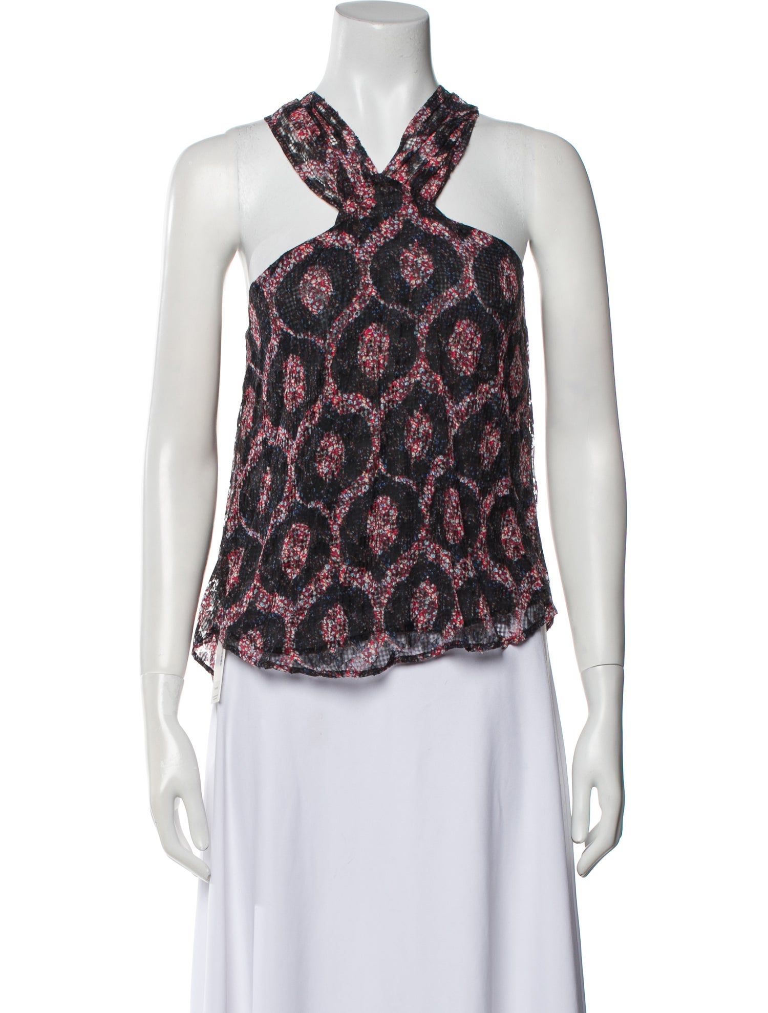 Isabel Marant Printed Halterneck Blouse w/ Tags