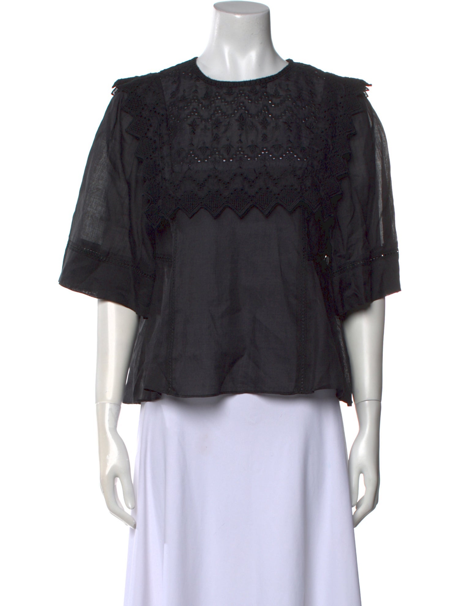 Isabel Marant Crew Neck Short Sleeve Blouse