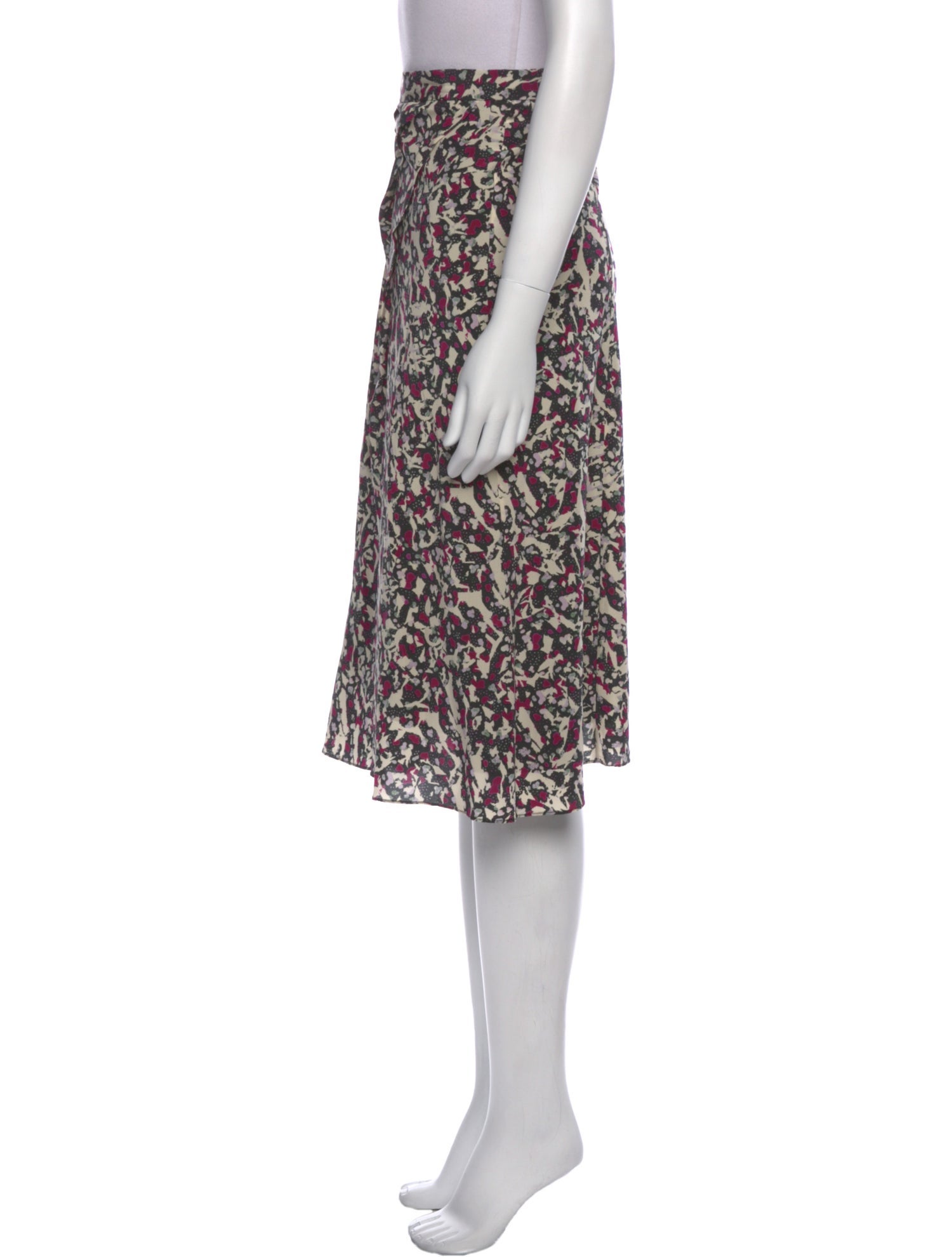 Isabel Marant Silk Knee-Length Skirt