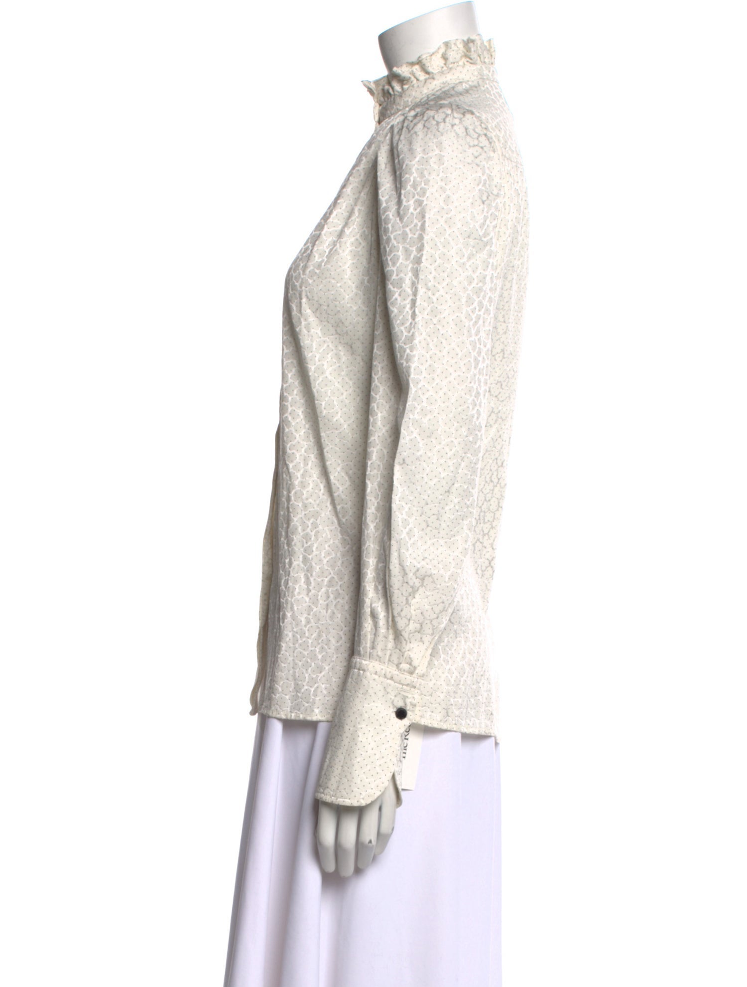 Isabel Marant Silk Mock Neck Blouse