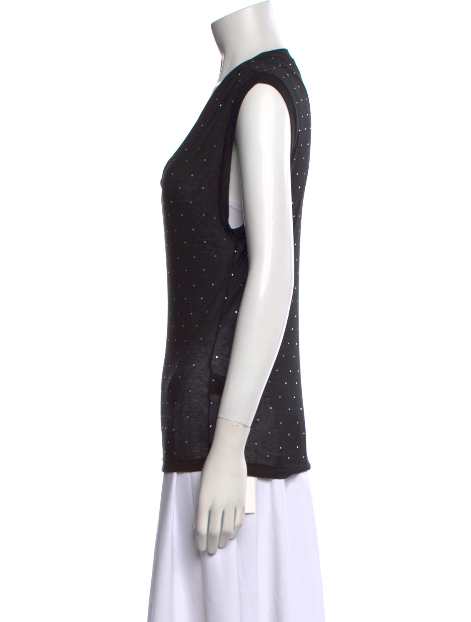 Isabel Marant Polka Dot Print Scoop Neck Top