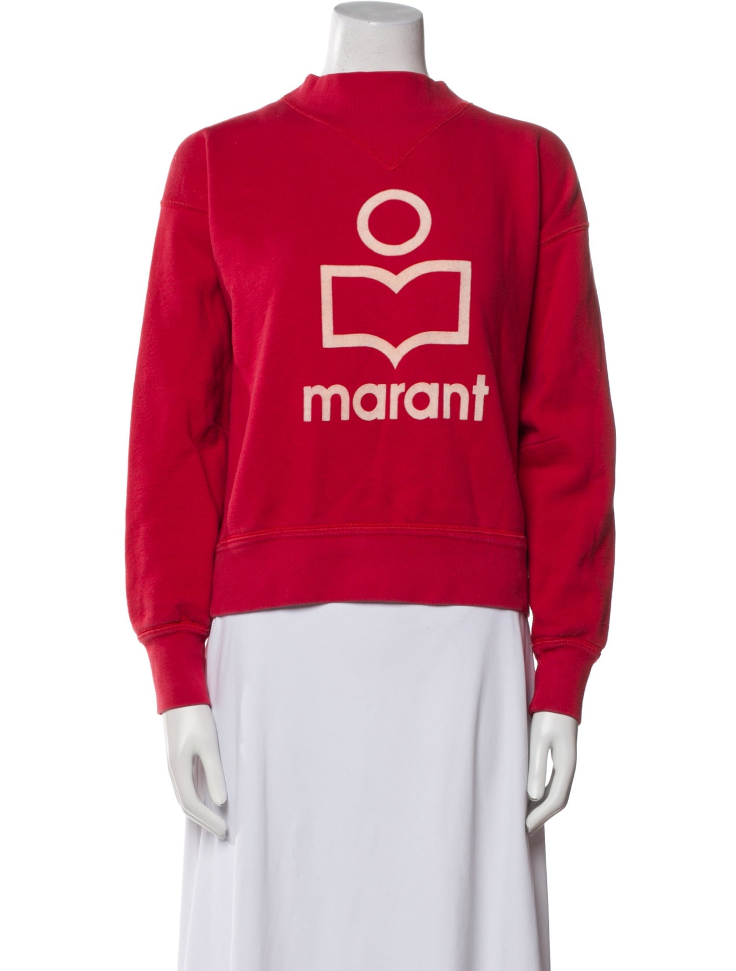 Isabel Marant Graphic Print Mock Neck Top