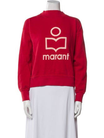 Isabel Marant Graphic Print Mock Neck Top