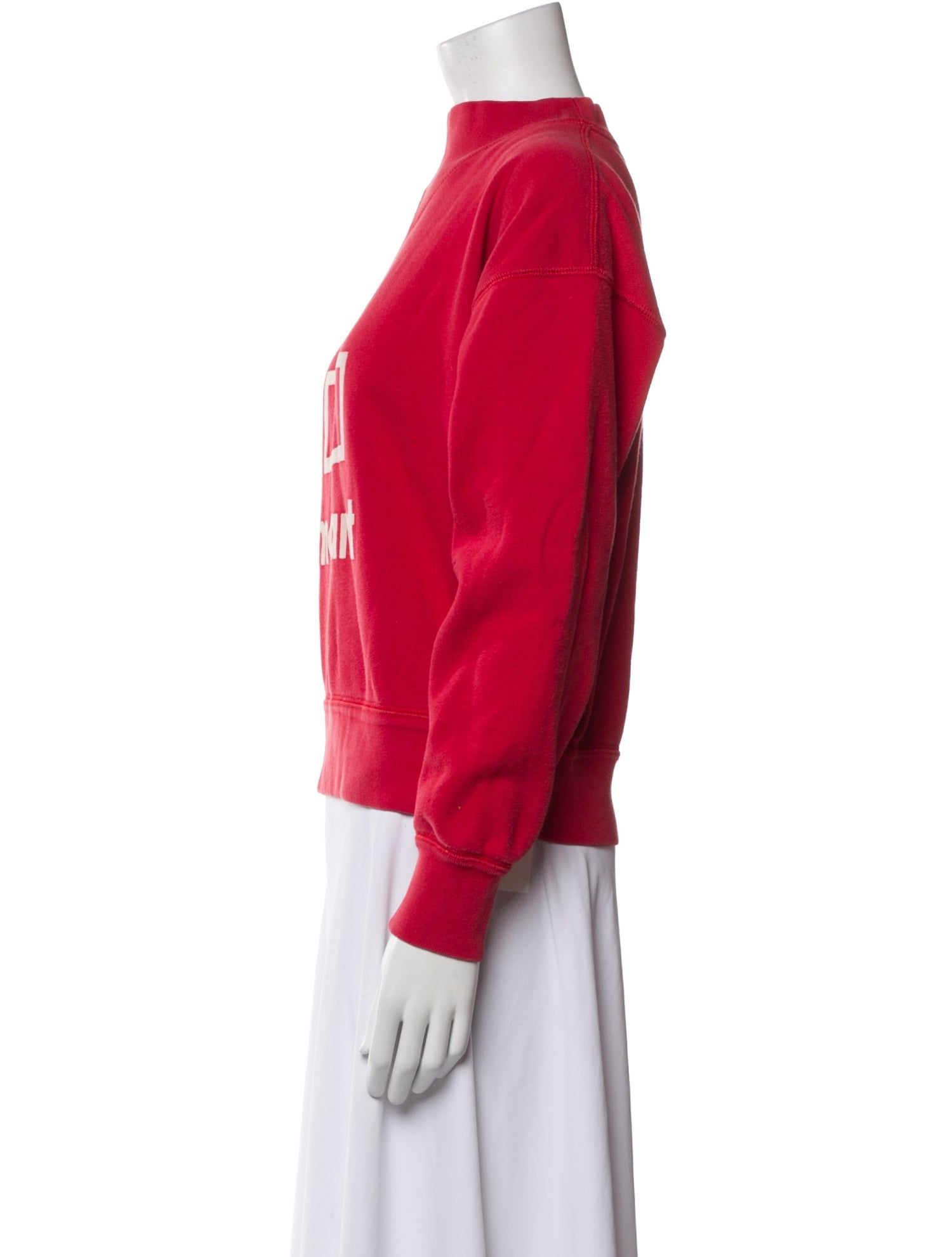 Isabel Marant Graphic Print Mock Neck Top