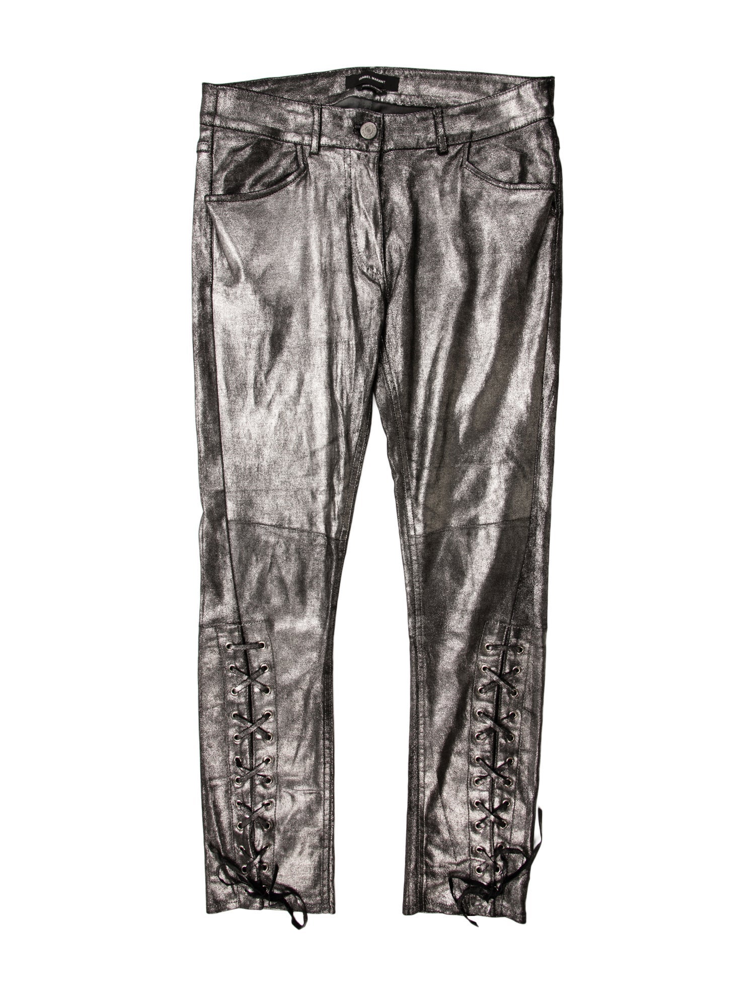 Isabel Marant Leather Skinny Leg Pants