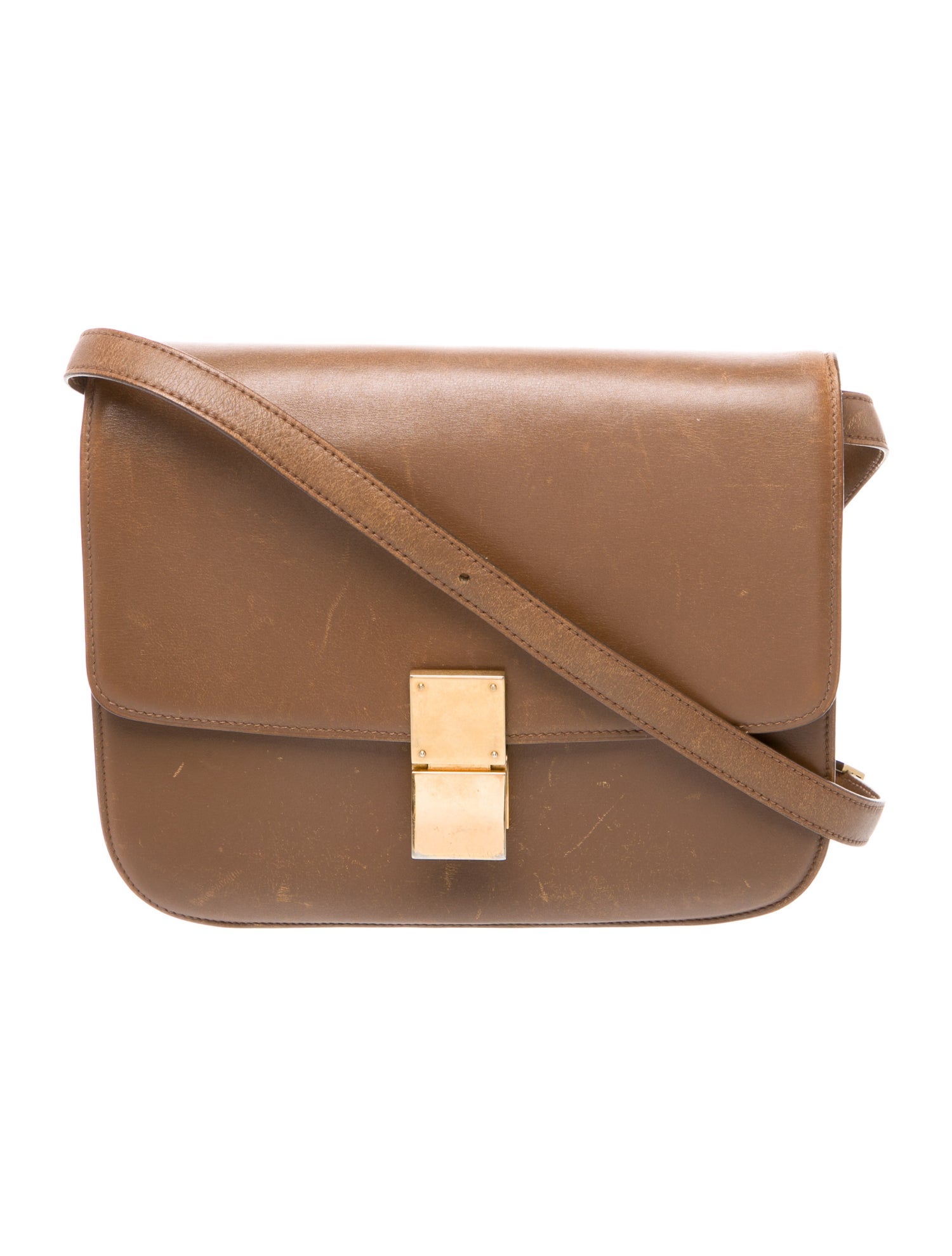 Celine Leather Box on Strap Medium