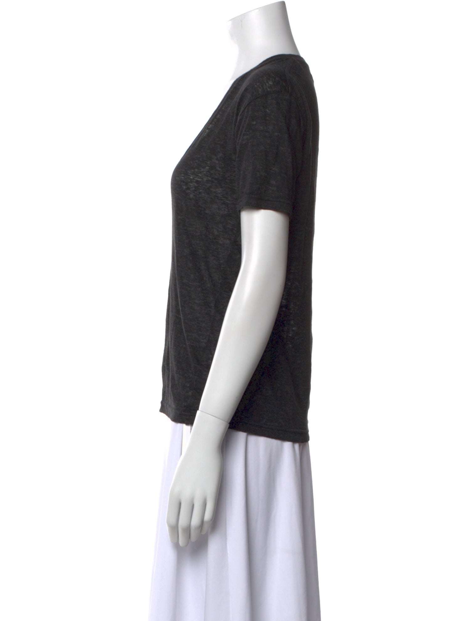 Isabel Marant Linen V-Neck T-Shirt