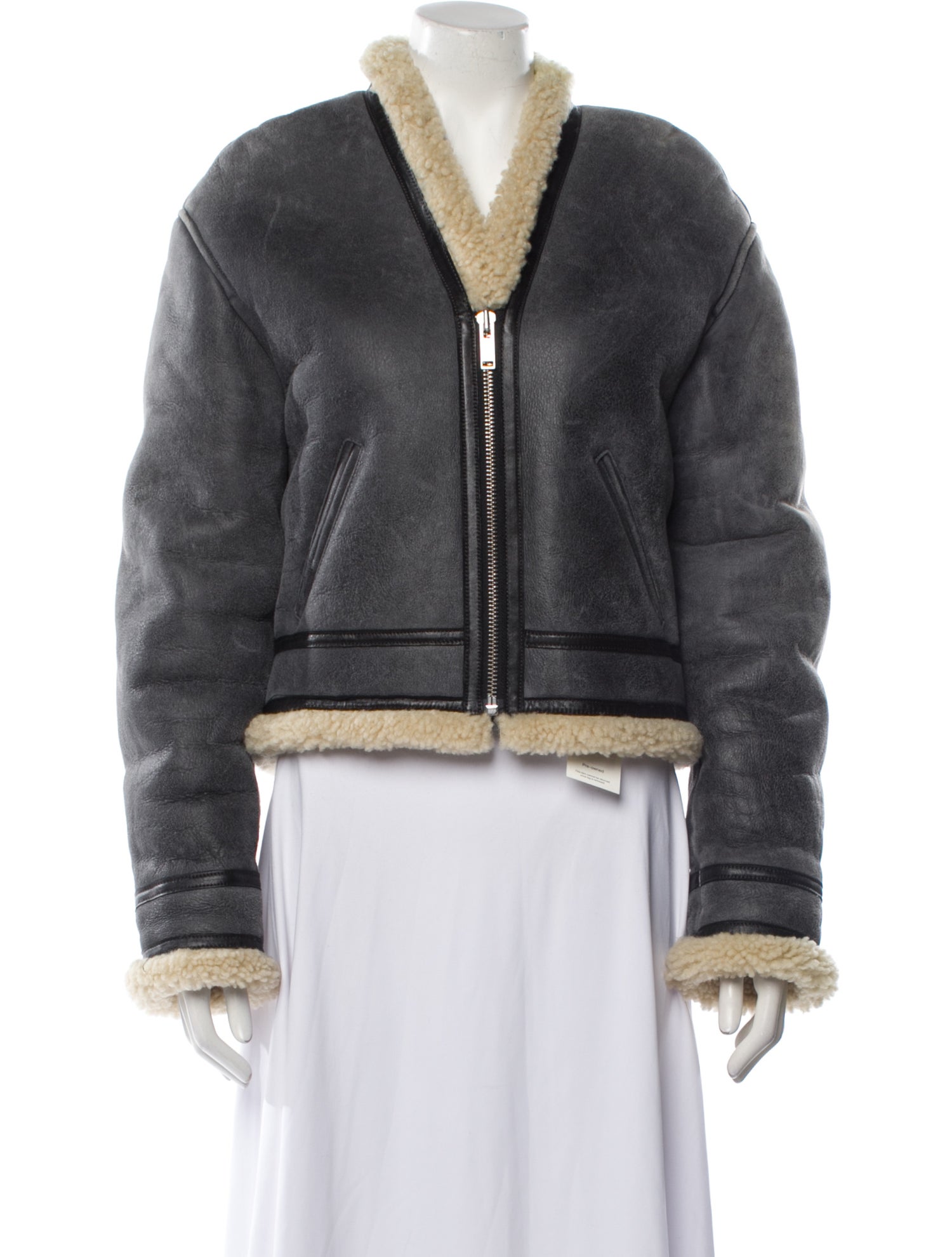 Étoile Isabel Marant Leather Faux Fur Jacket