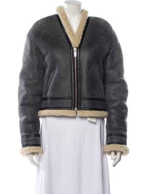 Étoile Isabel Marant Leather Faux Fur Jacket