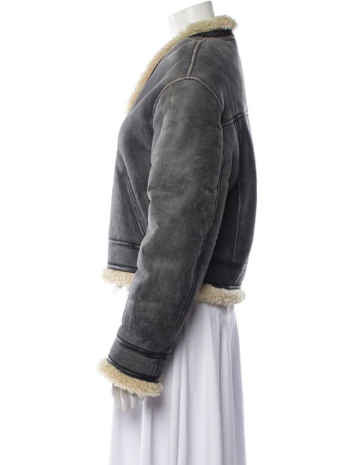 Étoile Isabel Marant Leather Faux Fur Jacket