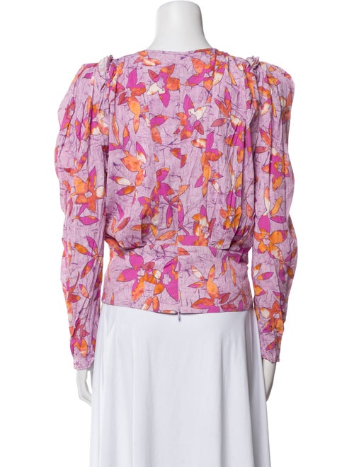 Isabel Marant Floral Print Scoop Neck Blouse