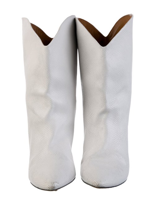 Isabel Marant Embossed Leather Western Boots