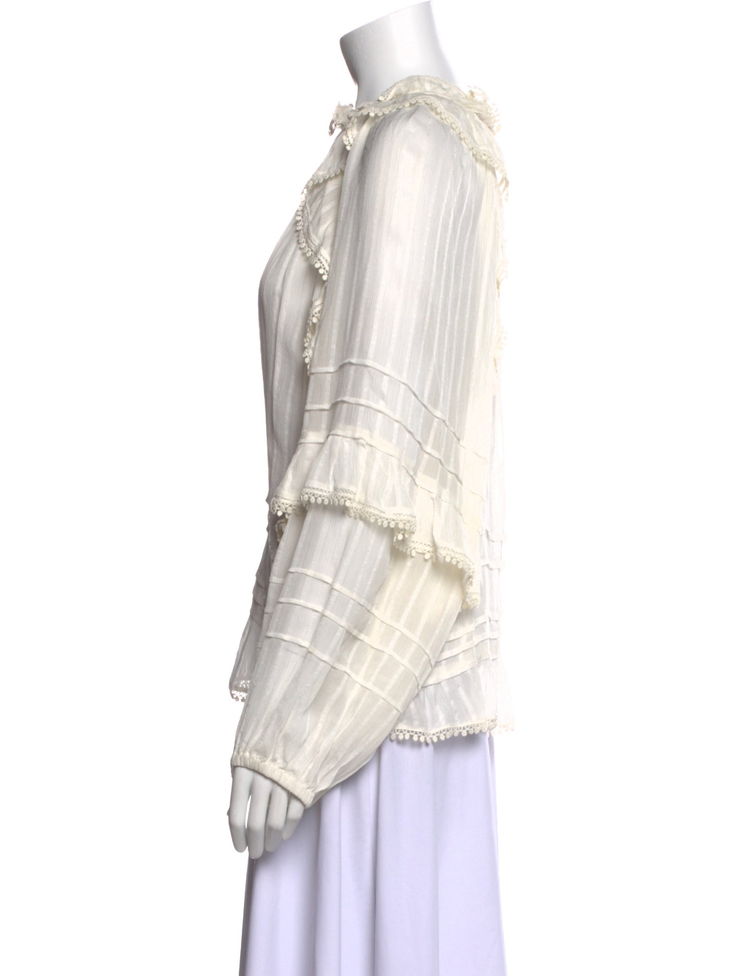 Étoile Isabel Marant Mock Neck Long Sleeve Blouse