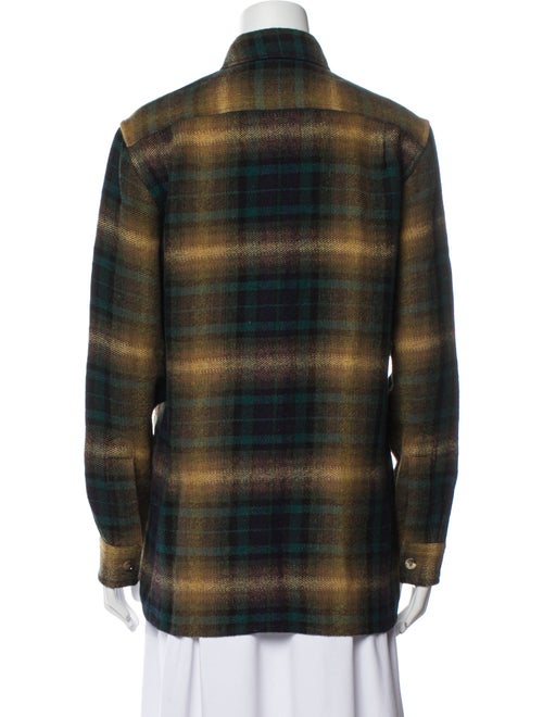 Isabel Marant Linen Plaid Print Jacket