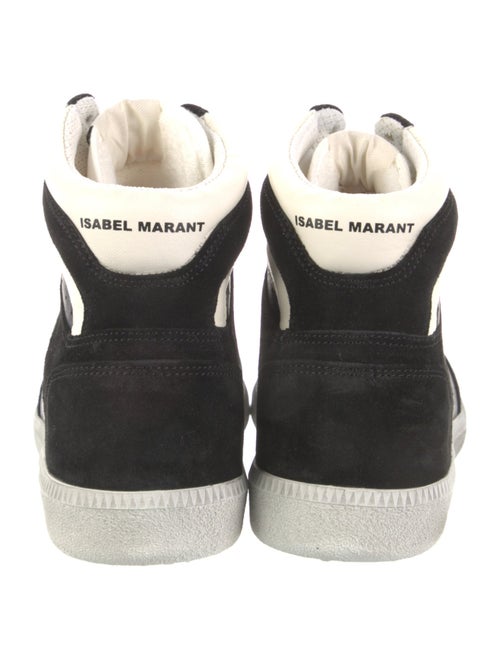 Isabel Marant Leather Graphic Print Sneakers